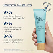 Kind Science 3-Piece Skin Care Set, Gentle Cleanser, Hydration Cream, Eye Cream - Essential Anti Aging Trio - Anti Aging S...