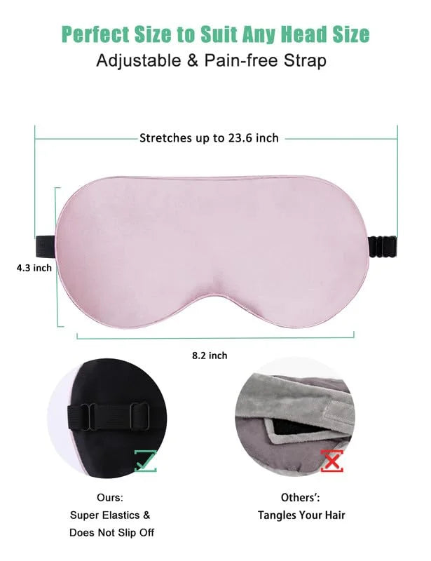 BeeVines Gel Eye Masks & Silk Sleep Mask - Product Image