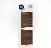 Amazon Basics Bobby Pins, Brown Hair Pins for all Hair types, 72 Count - Product Image
