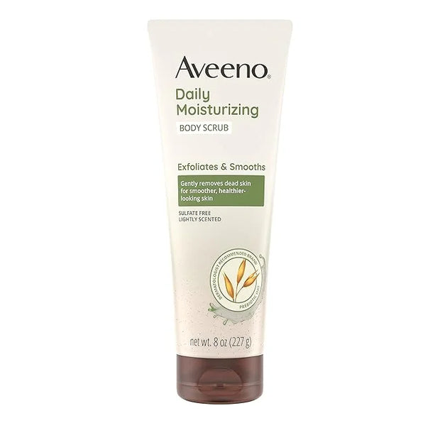 Aveeno Daily Moisturizing Body Scrub, Exfoliating Body Wash for Smoother, Healthier Looking Skin, Soothing Prebiotic Oat F...