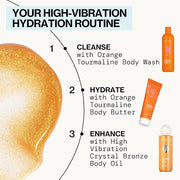 Pacifica Bronzing Body Oil – Crystal Bronze Shimmering Oil for Natural Sun-Kissed Glow, Hydrating Body Illuminator, Vanill...