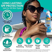 Caribbean Breeze Continuous Tropical Mist SPF 50 Sunscreen Spray Sport, Reef Safe Sunscreen, Up to 80 Minutes Water Resist...