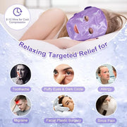 Atsuwell Cooling Ice Face Eye Mask Set for Dark Circles and Puffiness, 6 x 11 Heating Pad Microwavable for Cramps, Neck an...