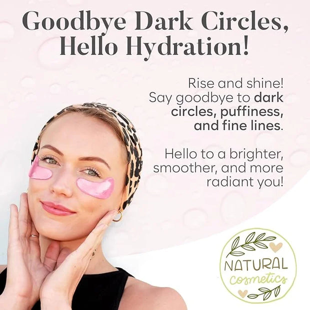 Rose Under Eye Patches (30 Pairs) Under Eye Patches for Dark Circles, Under Eye Patches for Puffy Eyes and Dark Circles, U...
