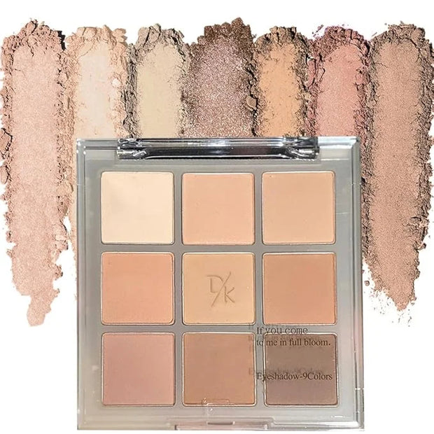 Eyeshadow Palette Makeup- 9 Colors Naked Eyeshadow Palette Matte NUDE Korean Natural Eye Shadow palettes Highly Pigmented ...