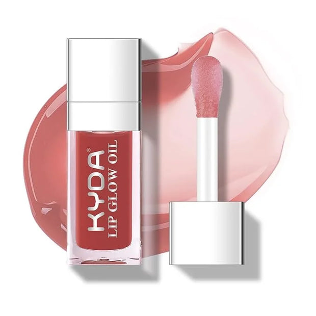KYDA Hydrating, Moisturizing Lip Oil - Glossy, Tinted Lip Gloss for Dry Lips - Rosewood - Product Image