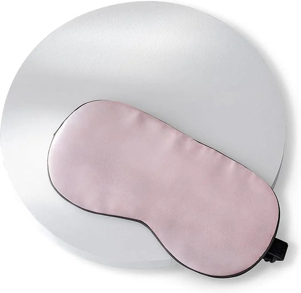 SLEEP & GLOW Silk Sleep Eye Mask Luxury Mulberry 22 Momme 100% Natural Triple Silk Blindfold with Adjustable Strap for Com...