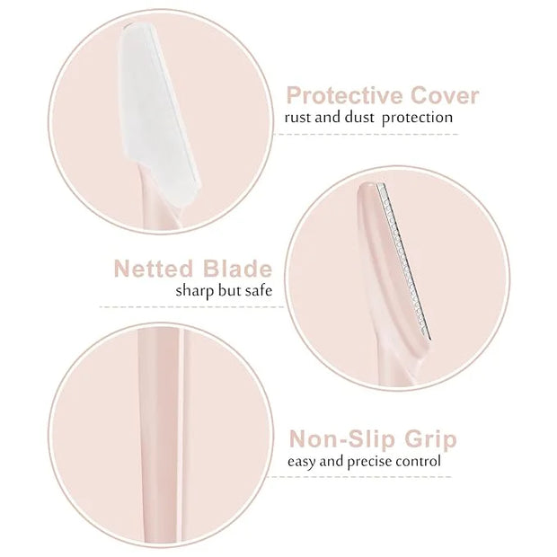 21 Pcs Eyebrow Razors, Face Razors Multipurpose, Exfoliating Dermaplaning Tools, Eyebrow Trimmers Shaver with Safety Cover...