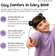 GlamBaby Eye Care - Unbearable Bump™ Eye Mask - Stye Mask for Kids - One Heat and Cooling mask - Microwave Safe - Product ...
