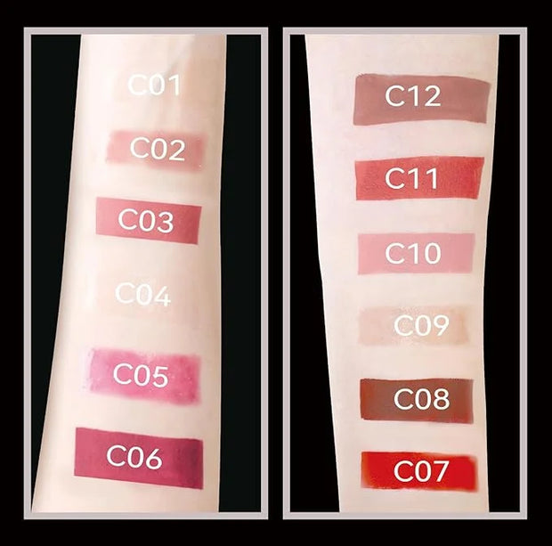 12PCS Lip Gloss Set, Shiny & Matte Lip Glow Oil, Long-Lasting Lip Glaze for Women & Girls, Non-Sticky Lip Makeup Kit with ...
