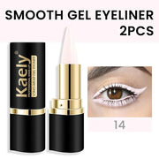Kaely 2Pcs Quartz Queen White Gel Eyeliner Pencil, Natural Cream Eye Liner Waterproof Smudge Proof, Matte Waterline Eyelin...
