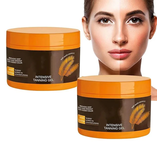 2PCS Luxury Intensive Tanning Gel, Intensive Tanning Luxe Gel, Natural Tanning Accelerator Cream Gel for Natural Tan Skin,...
