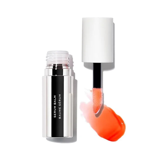 MAKE Beauty Serum Balm Hydrating Lip Oil. Vegan moisturizing lip gloss with plumping effect. Lip treatment cream for soft,...