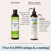 Sky Organics - Castor Oil Organic - Volumizing Hair Oil - Scalp, Lashes, Brows - Pure Castor Oil Cold Pressed - Natural Co...