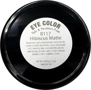 Hibiscus Matte Orange Red Pink Peach Pressed Powder Single Vegan Eyeshadow; Talc, Paraben & Cruelty Free - Product Image