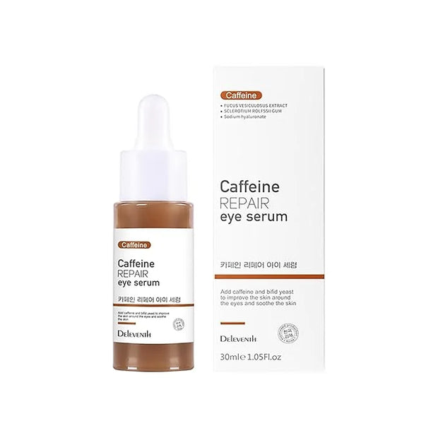 DEleventh Korean Brand Caffeine Vitamin E Eye Serum 30ml / Anti-Aging Repair Eye, Anti-Oxidation, Fade Fine Lines, Tender ...