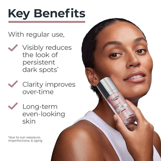 Eucerin Radiant Tone Dual Serum Dark Spot Corrector, Dark Spot Serum with Thiamidol and Hyaluronic Acid, Helps Visibly Red...