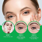 BAOVERI 5% Caffeine Eye Serum. Caffeine Eye Cream with 360° Massage Ball Reduce Wrinkles and Fine Lines, Bags under eyes -...