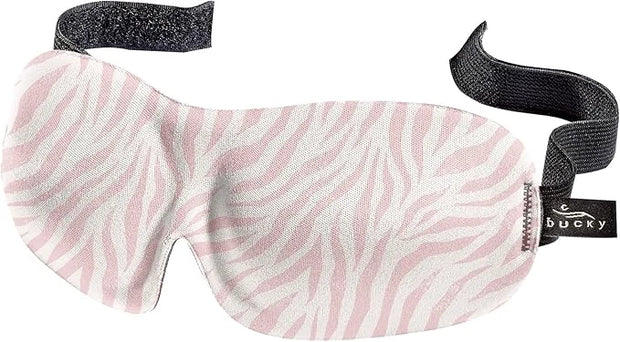 Bucky 40 Blinks No Pressure Printed Eye Mask for Travel & Sleep, Zebra, One Size - Product Image