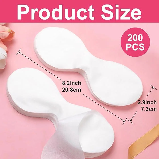 200 Sheets Disposable Non Woven Eye Mask, Cotton Eye Mask Paper, Eye Covers for Facials, Eye Masks for Skincare, Moisture ...