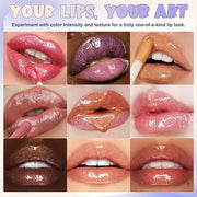 Lip Gloss Making Kit, 58PCS DIY Lip Gloss Kit, Lipgloss Making Kit for Women, Beginner, Girls, Moisturizing Lipgloss Base ...