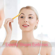 Boao 24 Pcs Eyebrow Razor Face Dermaplane Razor for Women and Men Fuzz Face Shaver Colorful Facial Shaper Trimmer with Pre...