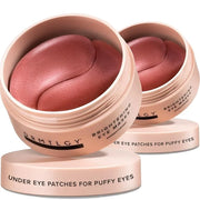 DRMTLGY Brightening Eye Masks (30 Pairs) - Caffeine Eye Masks for Dark Circles and Puffiness with Hyaluronic Acid, Eye Pat...