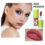 Beauty Glazed Big Brush Head Lip Oil, Ultra-Hydrating & Nourishing, Smooth Glossy Finish Lip Glow Oil, Shiny and Vegan Tin...