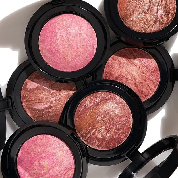LAURA GELLER NEW YORK Baked Blush-n-Brighten Marbleized Blush for Cheeks - Sunlit Rose - Satin Finish - Buildable Color - ...