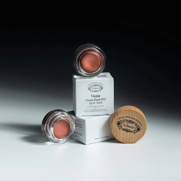 2-in-1 Cream Cheek Blush + Lip Color | Natural Mineral pigment | Soft Lips with natural oils and Vitamin E | 100% Plant in...