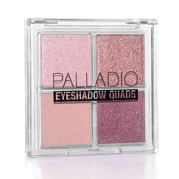 Palladio Eyeshadow Quads Velvety Pigmented Blendable Matte, Metallic & Shimmer Finishes, Creamy Formula, Four Way Quad Eye...