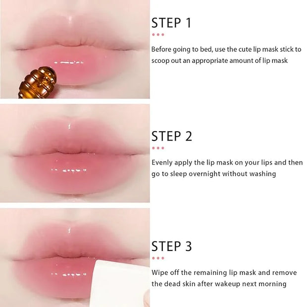 3 Pcs Bee Lip Balm Honey Lime)