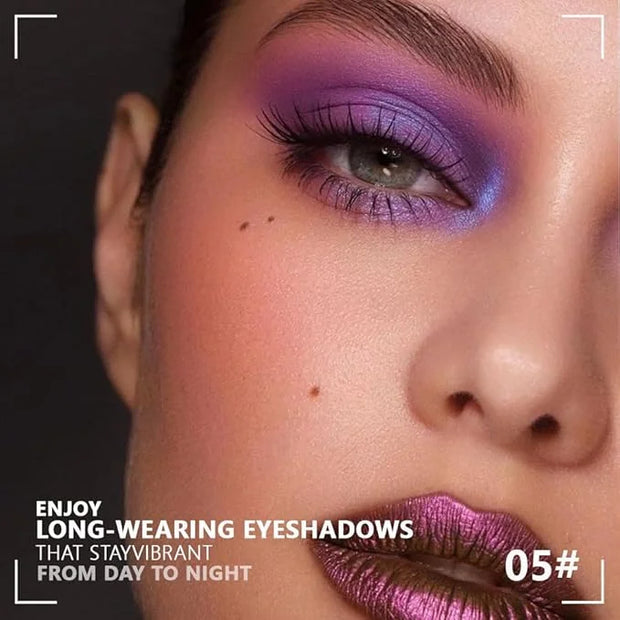Kaely Powder Eyeshadow Quad, Lavender Purple Glitter Eyeshadow Palette Makeup, Neutral Eye Shadow Palette for Older Women ...