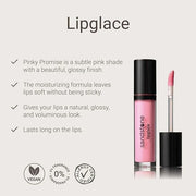 Lipglace - Pinky Promise - Hypoallergenic Vegan Lip Gloss - Fragrance Free & Allergy Certified Non-Sticky & Moisturizing L...