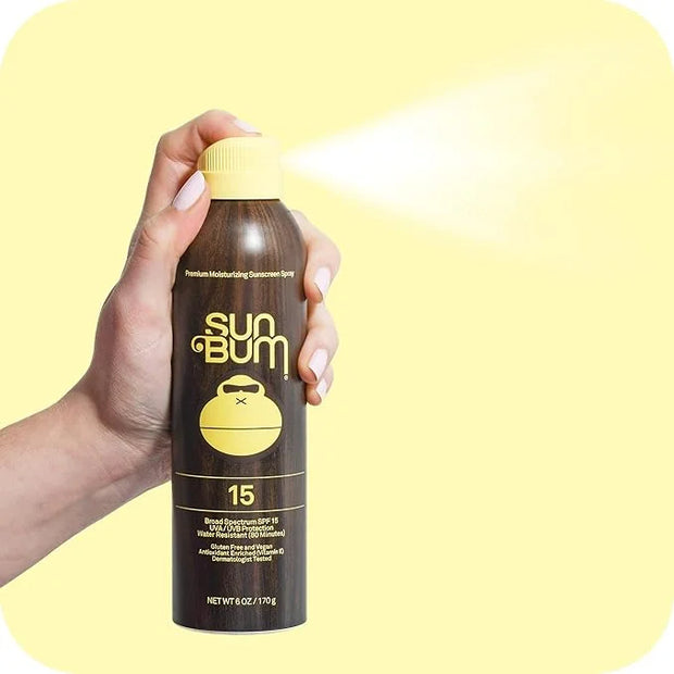 Sun Bum Sun Bum Original Spf 15 Sunscreen Spray Vegan and Reef Friendly (octinoxate & Oxybenzone Free) Broad Spectrum Mois...