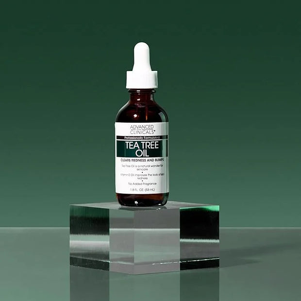 Advanced Clinicals Tea Tree Oil For Skin Facial Serum | Tea Tree Serum For Face With Vitamin E + Botanicals To Help Improv...