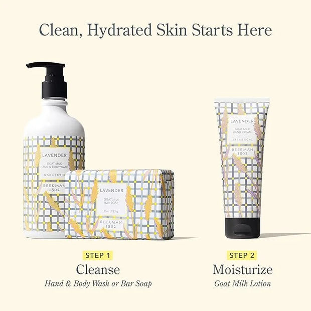 Beekman 1802 Pure Goat Milk Hand Cream, Lavender - Scented - 2 oz - Moisturizing Lotion for Dry Skin - Anti-Aging Hydratio...