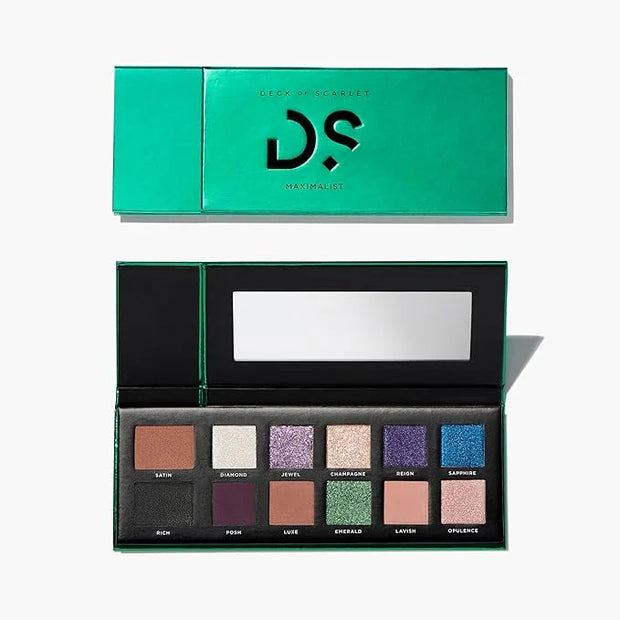 Deck of Scarlet Eyeshadow Pallet - Maximalist, Long Wearing with Saturated Color, Clean & Vegan Eyeshadow - Product Image