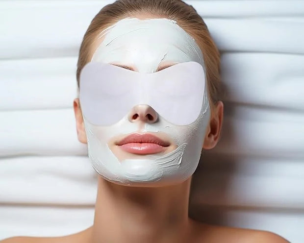 PENTA ANGEL Disposable Eye Mask Paper 50 Sheets Non Woven Eye Care Patches Cotton Spa Eye Pads Covers for Facial Skincare ...