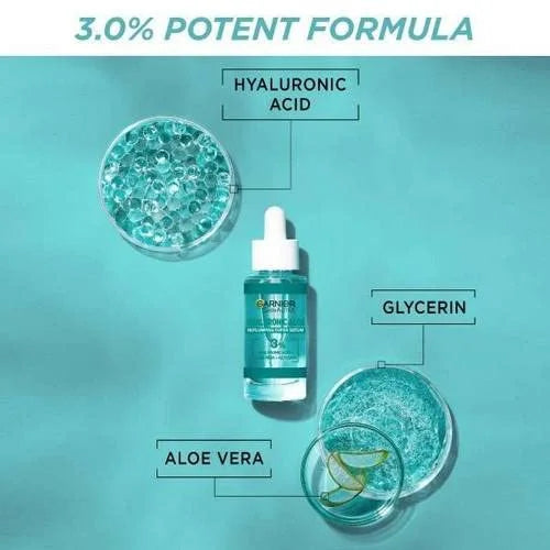 Garnier Skin Naturals Hyaluronic Aloe Replumping Super Serum, 30ml - Product Image