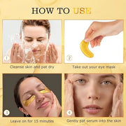 Under Eye Patches - Eye Mask for Puffy Eyes and Dark Circles, Eye Patches with Hyaluronic Acid & Collagen to Reduce Wrinkl...