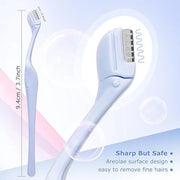 6Pcs Eyebrow Razor Mini Eyebrow Razor Trimmer Female Face Shaver Lip Hair Remover with Precision Cover Small Shaver for Wo...