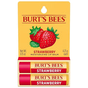 Burt's Bees Lip Balm - Strawberry, Lip Moisturizer With Responsibly Sourced Beeswax, Tint-Free, Natural Origin Conditionin...
