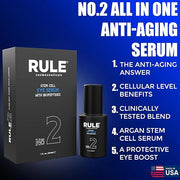 Men's Deluxe Gift Set, No.1 Men's Face Cream, No.8 Deodorant Spray, No.13 Cleanser Gel, No.2 Eye Serum, Eye & Skin Care Se...