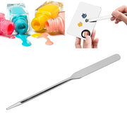 Makeup Spatula,Liquid Foundation Spatula, Stainless Steel Ergonomic Nail