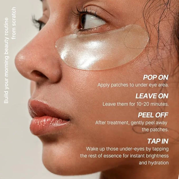 MIZON Snail Gold Eye Gel Patches + Cicaluronic Vegan De-puffing Eye Patches. Intensive eye skincare, anti-wrinkle, de-puff...