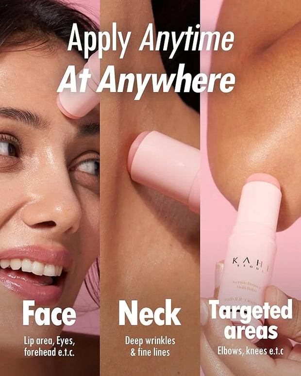 KAHI Wrinkle Bounce Multi Balm Stick | PDRN Collagen Wrinkle Stick | Korean Skin Care |All-in-One Hydrating Lip Balm Eye C...