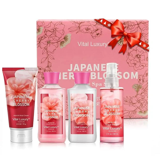 Bath & Body Kit, 3 Fl Oz Travel Size, Ideal Skincare Relaxing Home Spa Set, Includes Body Lotion, Shower Gel, Body Cream, ...