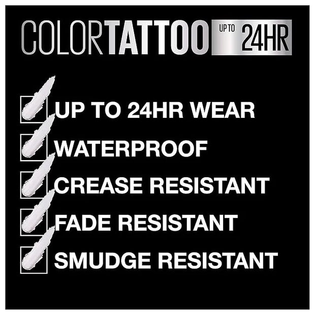 Maybelline New York Color Tattoo 24 Hour Longwear Cream Eyeshadow Makeup, Front Runner, 1 Count - Product Image