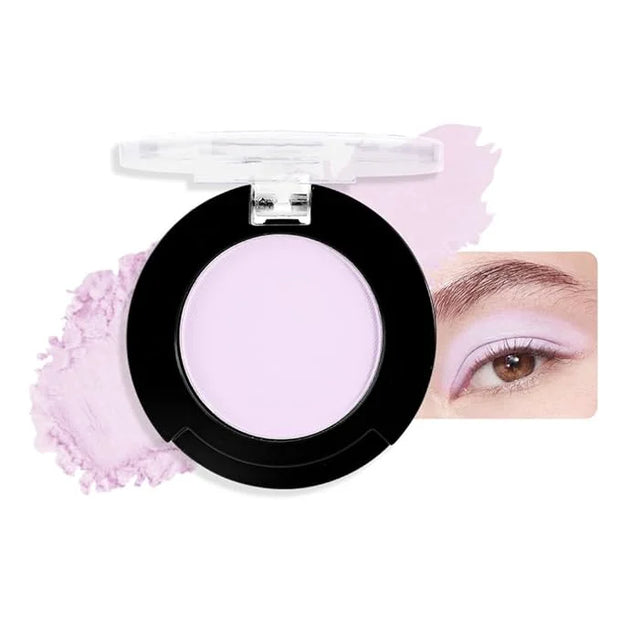 Monochrome Matte Eyeshadow Makeup Palette, Highly Pigmented Light Purple Eyeshadow Palette, Matte Pressed Powder Eye shado...